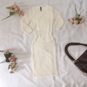 Uptown USA swimsuit dress see-through eyelets length sleeve